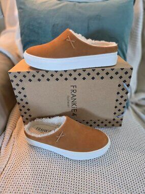 Frankie4 SADiE Suede Platform Mule Nutmeg Size 6